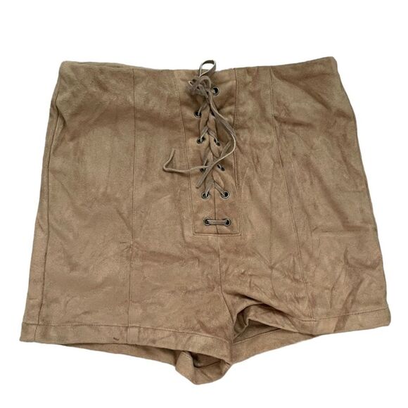 Forever 21 Pants - Forever 21 Shorts Small Tan Brown Faux Suede Casual